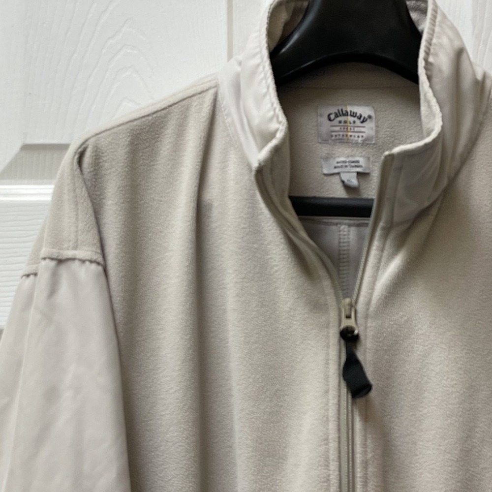 Callaway Size XL Fleece Lined Casual Long Sleeve Golf Jacket